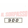 SCRITTA SIGLA MODANATURA PORTA PORTIERA FIAT 127 900 ORIGINALE