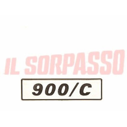 SCRITTA SIGLA MODANATURA PORTA PORTIERA FIAT 127 900 / C ORIGINALE