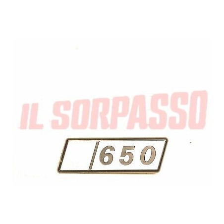 SCRITTA SIGLA COFANO POSTERIORE FIAT 126 ORIGINALE