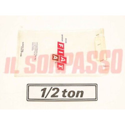 SCRITTA SIGLA POSTERIORE FIAT 127 PICK UP ORIGINALE 