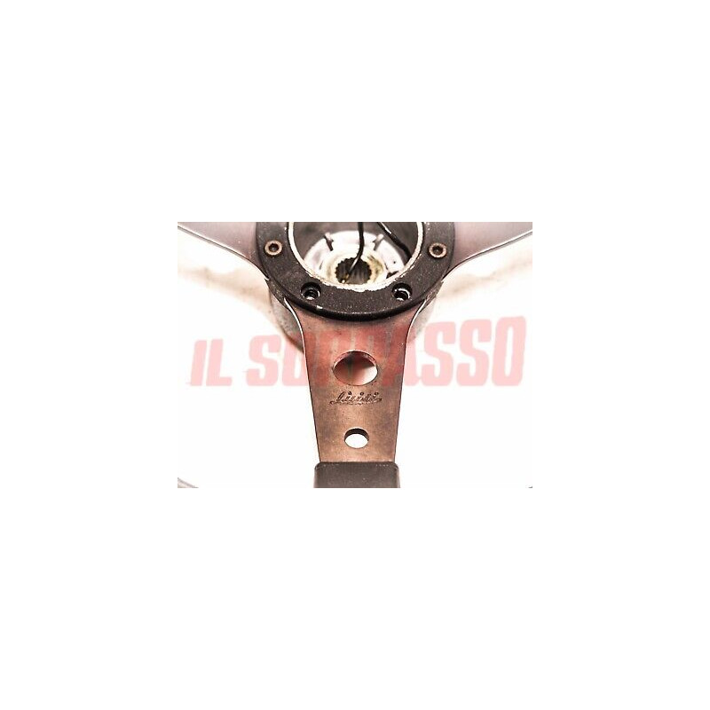 VOLANTE LUISI 3 RAZZE 2 FORI + MOZZO FIAT 126 500 - 600 - 850 - ABARTH  DIAM. 34