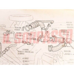 GUARNIZIONE BOCCHETTONE TERMOSTATO AUTOBIANCHI A111 - PRIMULA 65C + COUPE S 