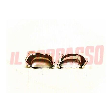 CROMATURE PULSANTI PORTA  DESTRA SINISTRA FIAT 850 SPIDER - SPORT ORIGINALI