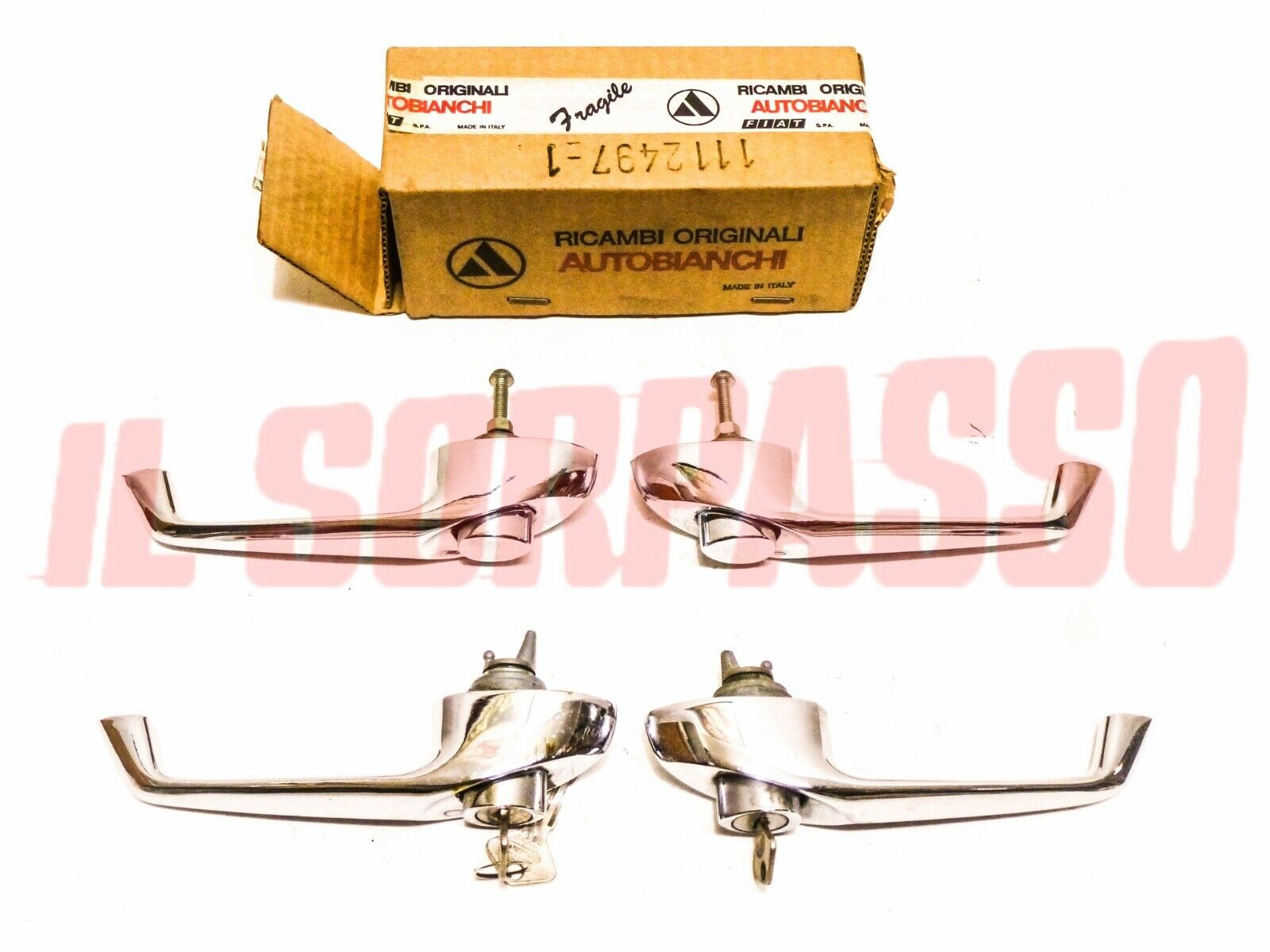 MANIGLIE APRI PORTA ESTERNE FIAT 1100 D R - AUTOBIANCHI PRIMULA 65 C 2 3 P 