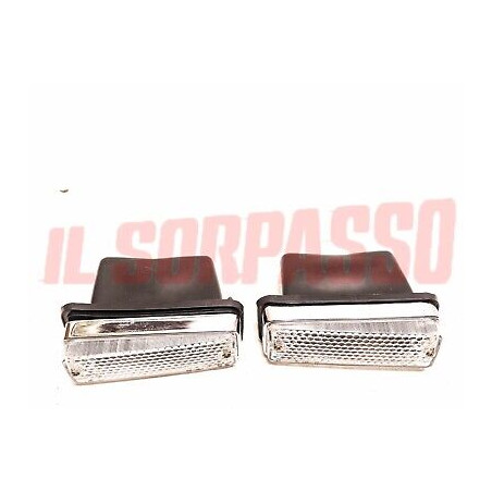 FANALINI ANTERIORI FRECCE + CUFFIE BIANCHI FIAT 124 COUPE - 850 COUPE 2 S 