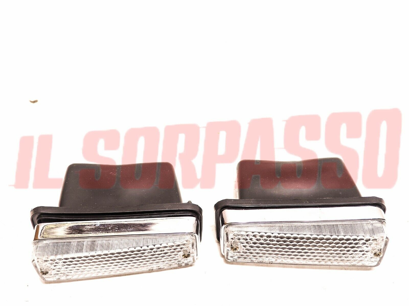 FANALINI ANTERIORI FRECCE + CUFFIE BIANCHI FIAT 124 COUPE - 850 COUPE 2 S 