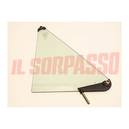 VETRO DEFLETTORE SINISTRO PORTA FIAT 127 C CL ORIGINALE AZZURATO 4405141