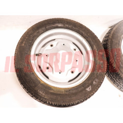 CERCHI RUOTA + GOMME PNEUMATICI FIAT 126 1 SERIE ORIGINALI