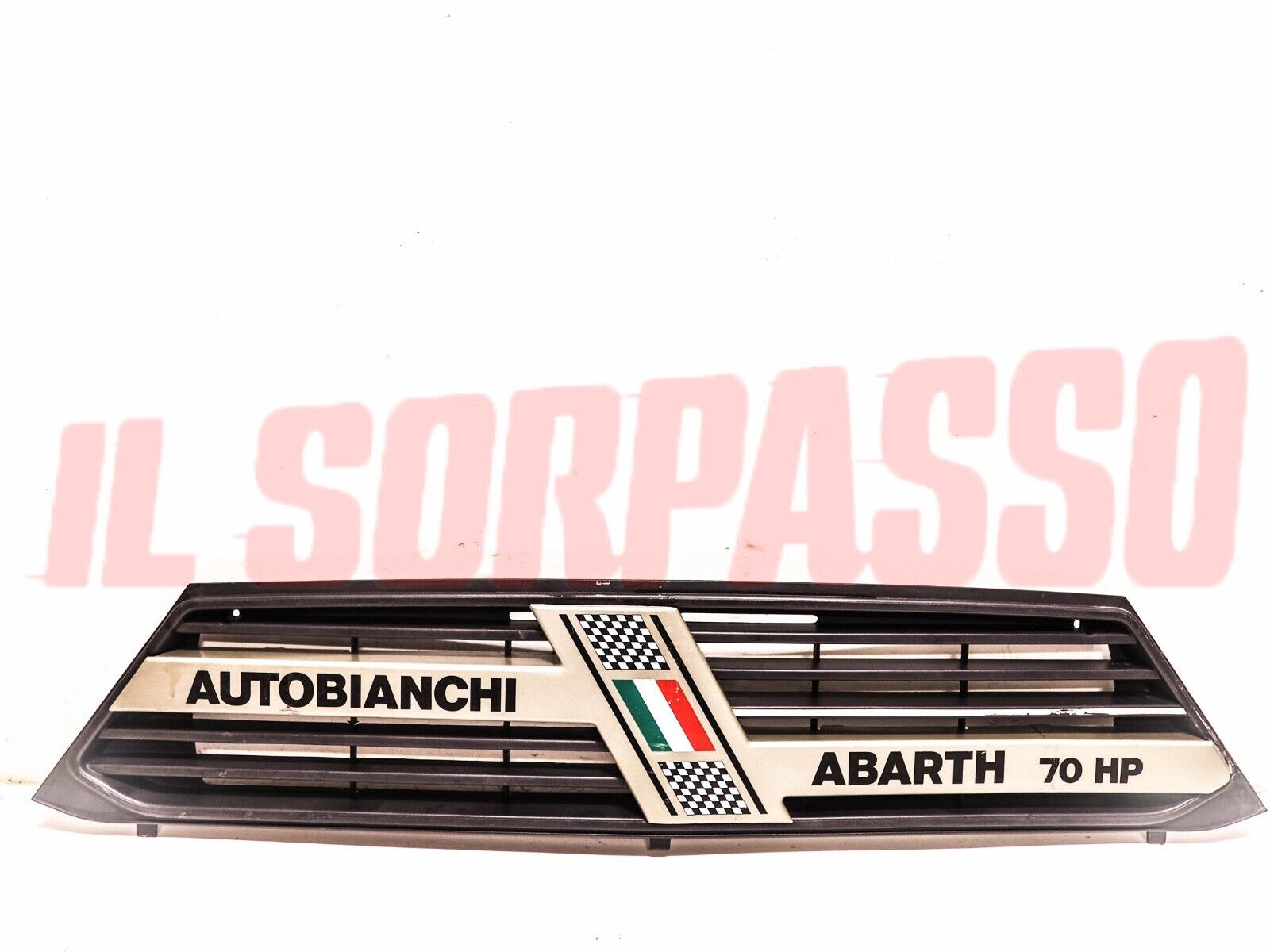 MASCHERINA GRIGLIA STEMMA AUTOBIANCHI A112 4 SERIE ABARTH TROFEO