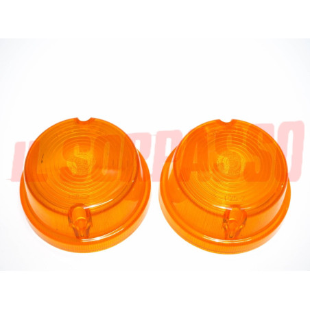 PLASTICHE FANALINI ANTERIORI ARANCIO FIAT CAMION OM 625 643 645 650 662 683 690