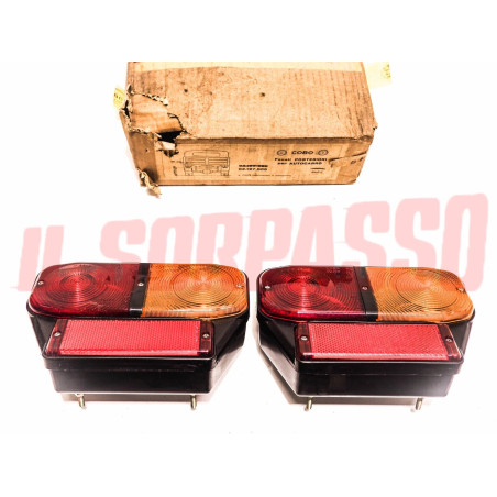 FANALI FARI POSTERIORI AUTOCARRI EPOCA FIAT OM ANNI 70 80 MARCA COBO