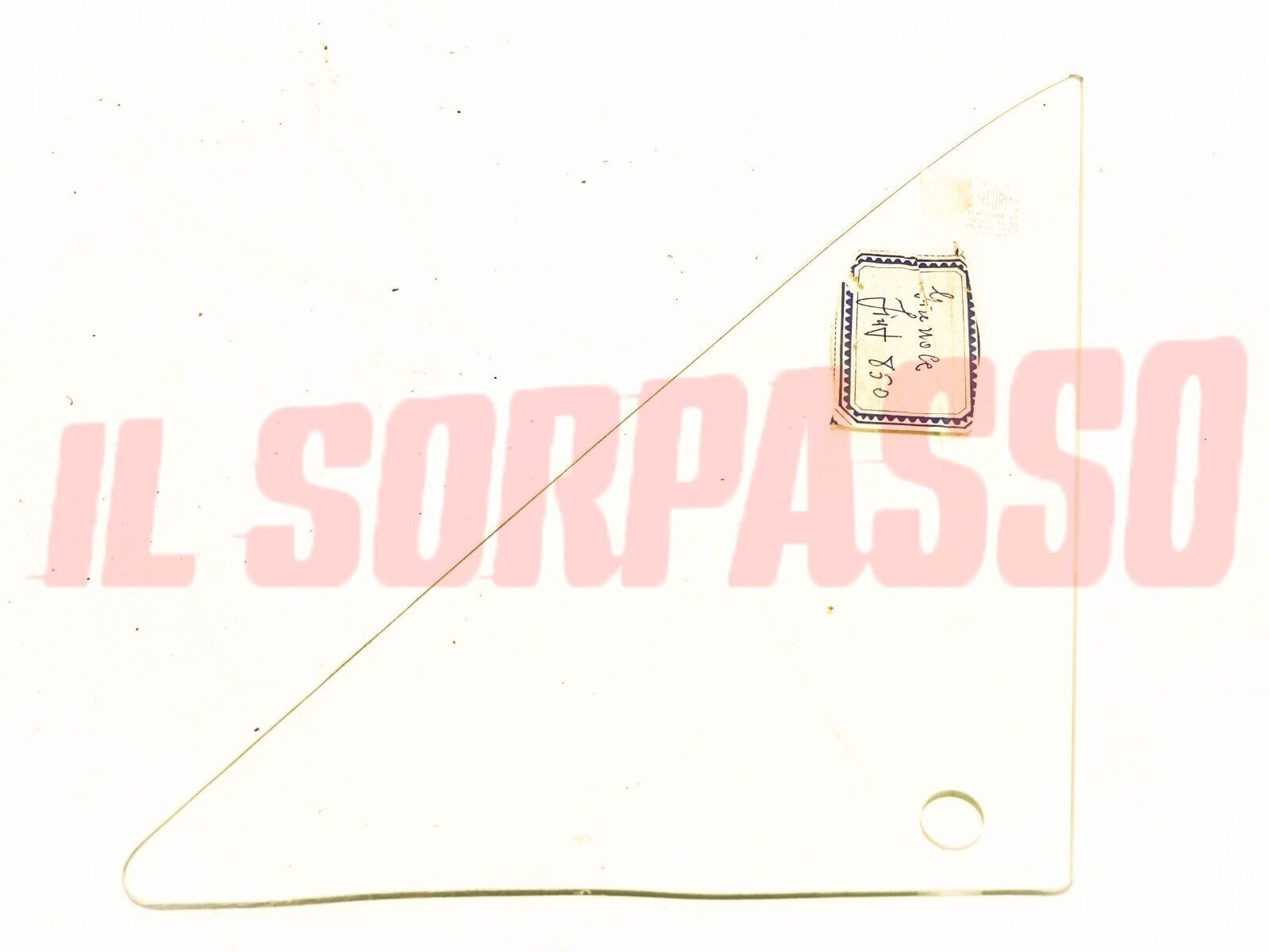 VETRO DEFLETTORE PORTA DESTRA - SINISTRA FIAT 850 COUPE SPORT ORIGINALE