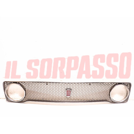 MASCHERINA GRIGLIA  + STEMMA ANTERIORE FIAT 128 BERLINA 1 SERIE ORIGINALE