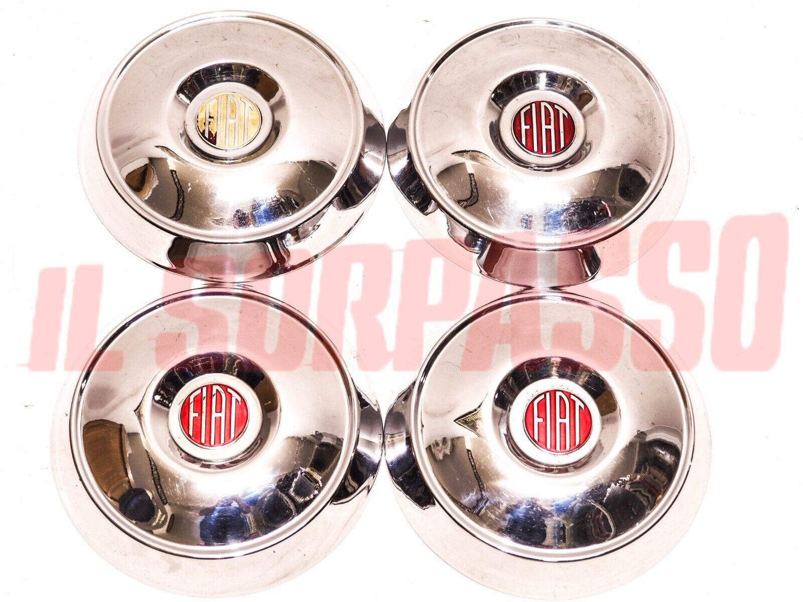 COPPE RUOTA BORCHIE CERCHI FUORISERIE FIAT 600 ABARTH VIGNALE CANTA SCIONERI