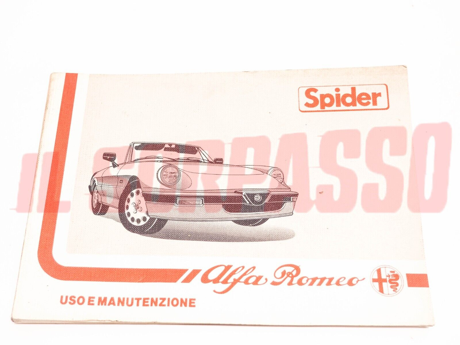 LIBRETTO USO E MANUTENZIONE ALFA ROMEO SPIDER DUETTO AEREODINAMICO ORIGINALE