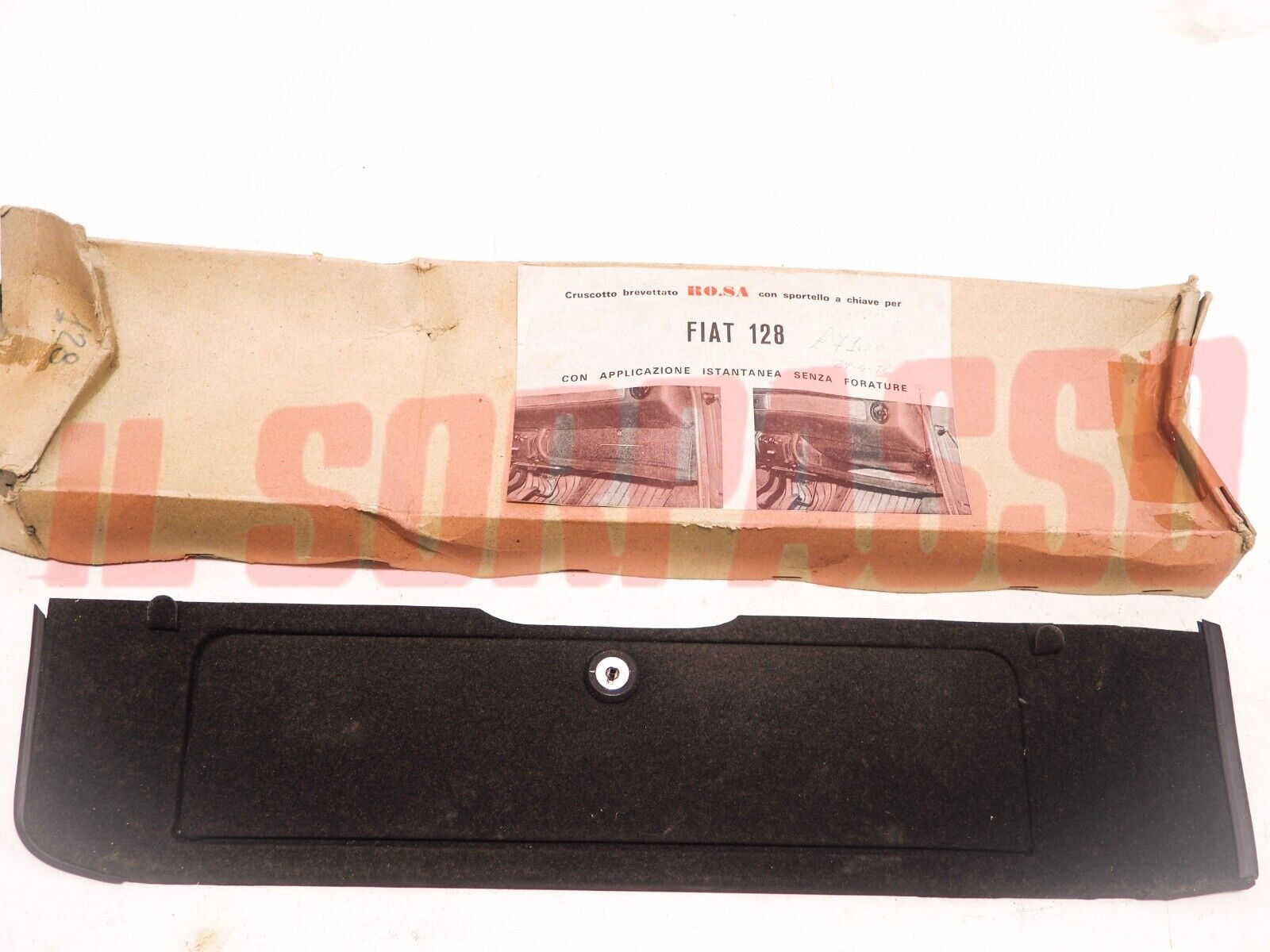 CASSETTO PORTAOGGETTI CRUSCOTTO FIAT 128 BERLINA RALLY ACCESSORIO ORIGINALE