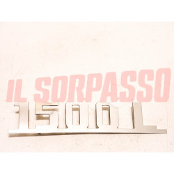 SCRITTA COFANO POSTERIORE FIAT 1500 L LUNGO CROMATA NOS