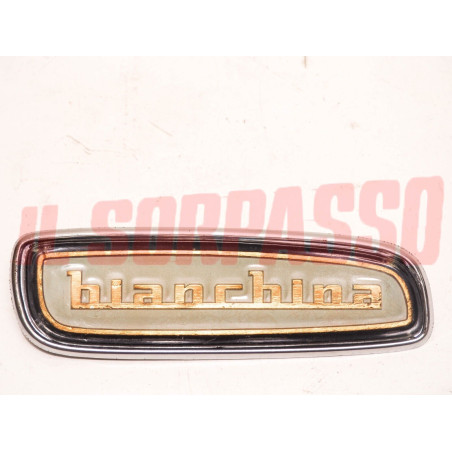 FREGIO CRUSCOTTO SCRITTA MOSTRINA COPRI RADIO AUTOBIANCHI BIANCHINA ORIGINALE