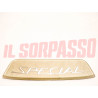 MOSTRINA SCRITTA STEMMA SELLA LAMBRETTA SPECIAL VERSIONE ORO ORIGINALE