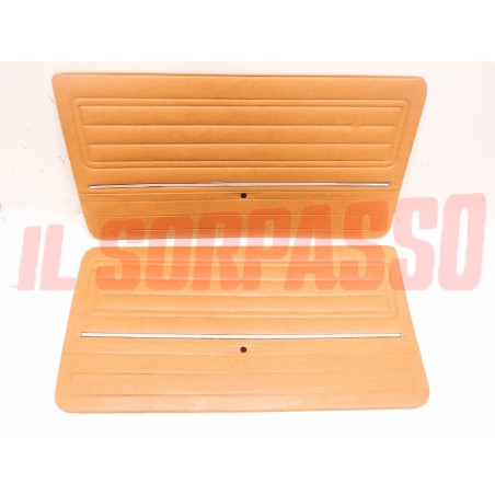 PANNELLI PORTA ANTERIORI FIAT 128 BERLINA 2 SERIE 4 PORTE ORIGINALI BEIGE