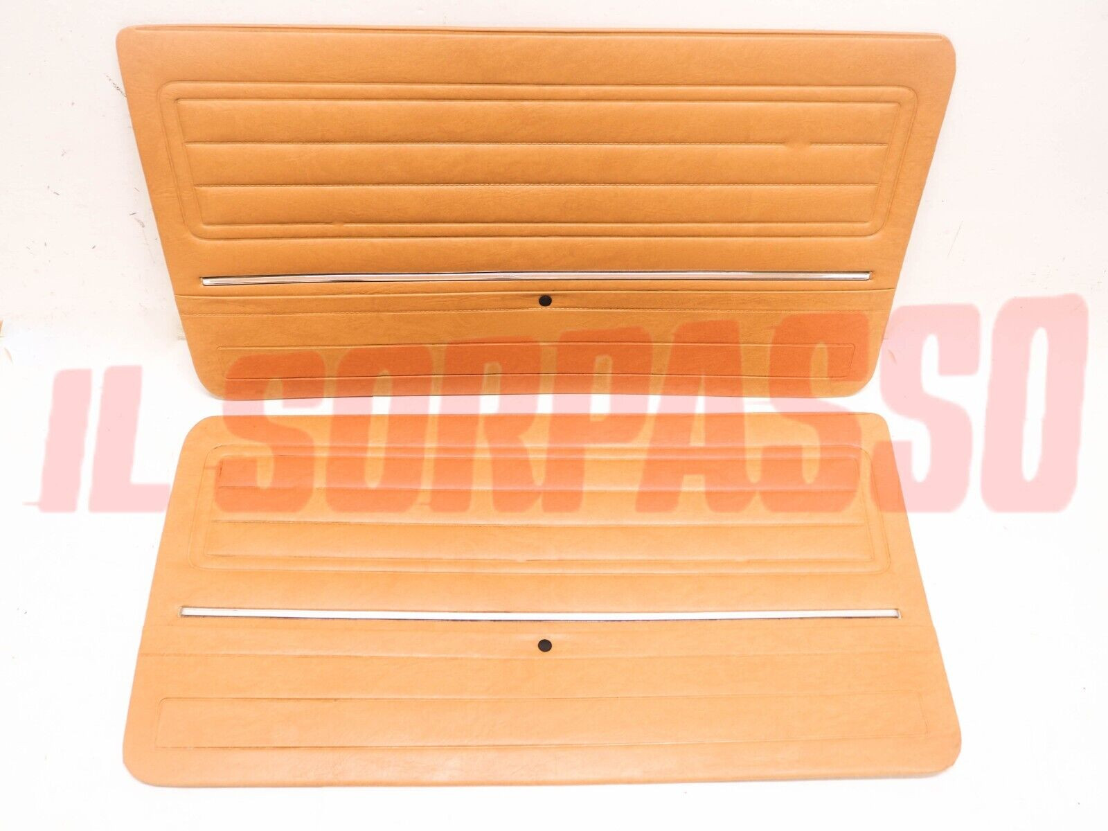 PANNELLI PORTA ANTERIORI FIAT 128 BERLINA 2 SERIE 4 PORTE ORIGINALI BEIGE