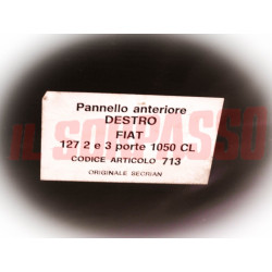 PANNELLI PORTA ANTERIORI + POSTERIORI FIAT 127 2 3 PORTE 1050 CL GRIGI ORIGINALI