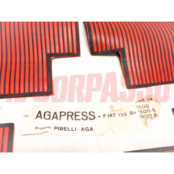 TAPPETI ROSSI E NERI FIAT 132 1600 1800 2000 S ORIGINALI PIRELLI