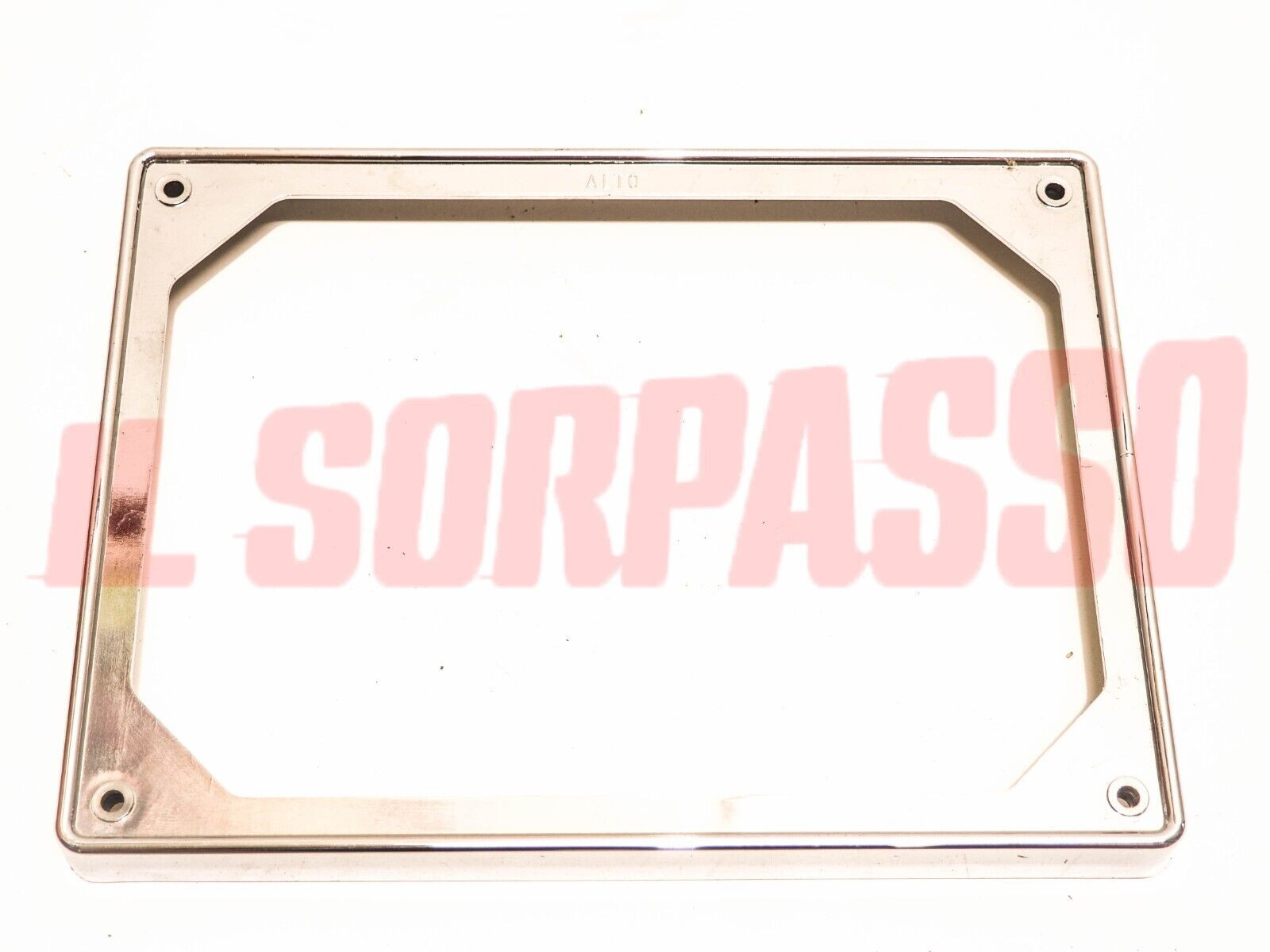 CORNICE PORTA TARGA POSTERIORE CROMATA FIAT 124 SPECIAL - TI ORIGINALE