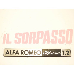 SCRITTA COFANO POSTERIORE ALFA ROMEO ALFA SUD 1200 3 SERIE ORIGINALE