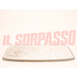 MOSTRINA SCRITTA STEMMA SELLA LAMBRETTA SPECIAL VERSIONE ARGENTO ORIGINALE