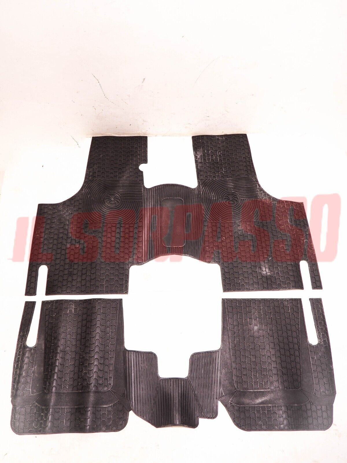 TAPPETI GOMMA INTERNI NERI FIAT 500 D - F - L - R + 126 ORIGINALI LIDLONG