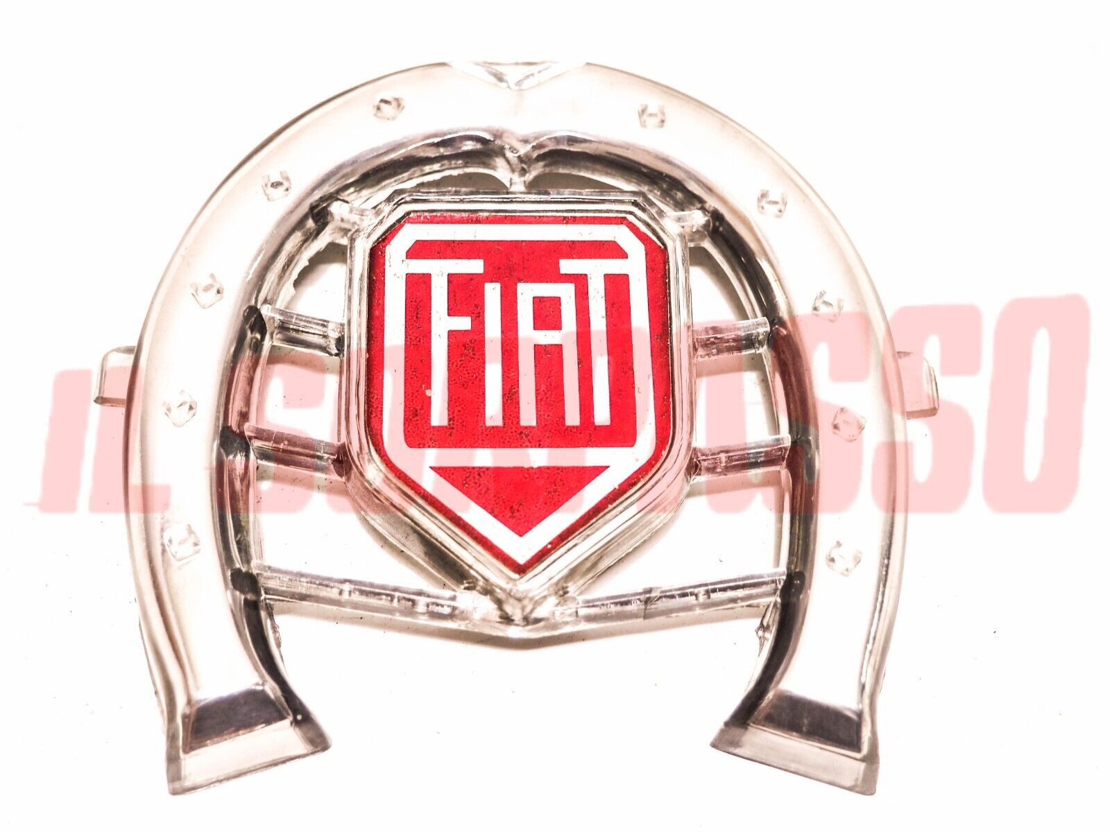 STEMMA FREGIO EMBLEMA ROSONE FIAT 600 - D - MULTIPLA FERRO DI CAVALLO ACCESSORIO