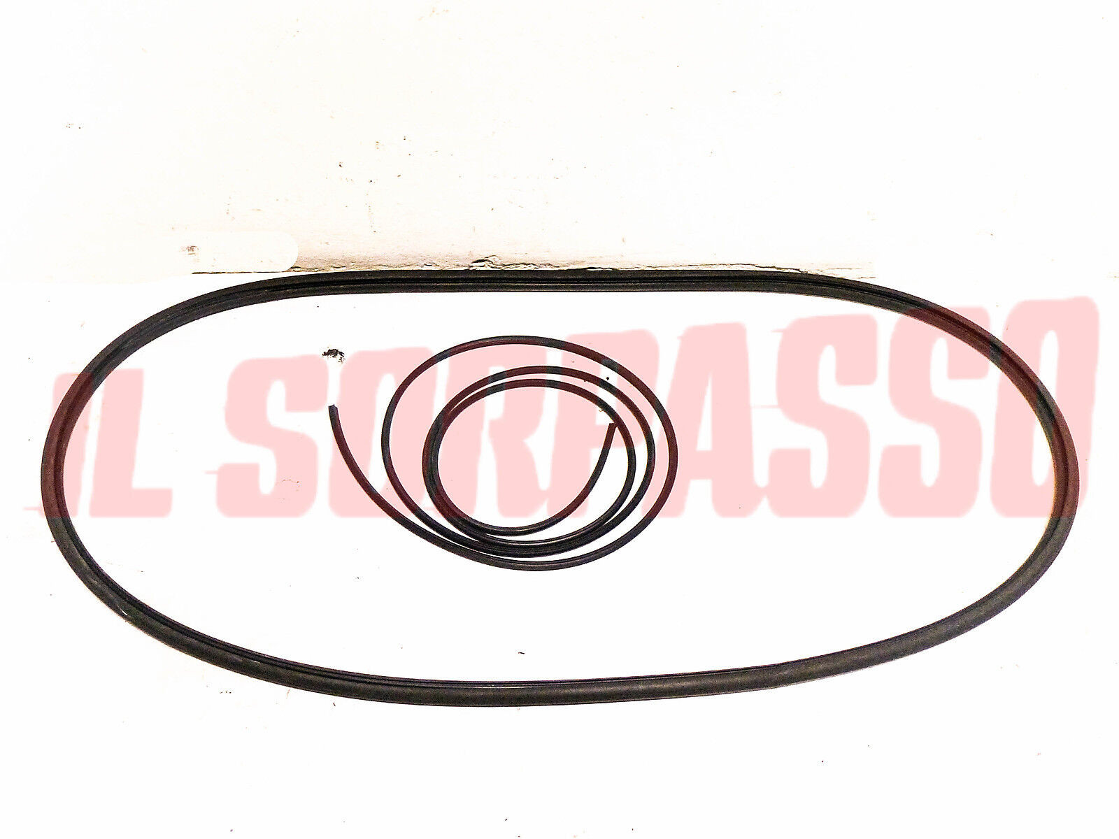 GUARNIZIONE + INSERTO VETRO LUNOTTO POSTERIORE FIAT  850 T 900 T - E PULMINO