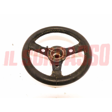 VOLANTE LUISI 3 RAZZE 1 FORO + MOZZO FIAT 126  500 600 850 ABARTH DIAMETRO 31 CM