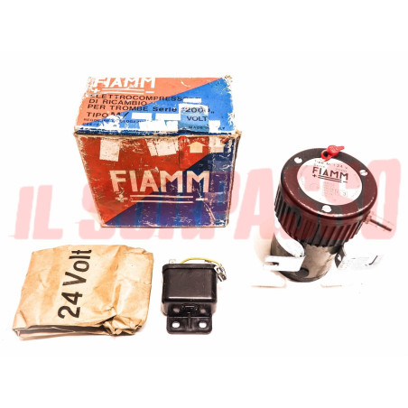 COMPRESSORE TROMBE + RELE' FIAMM AUTOCARRI X IVECO OM FIAT 642 682