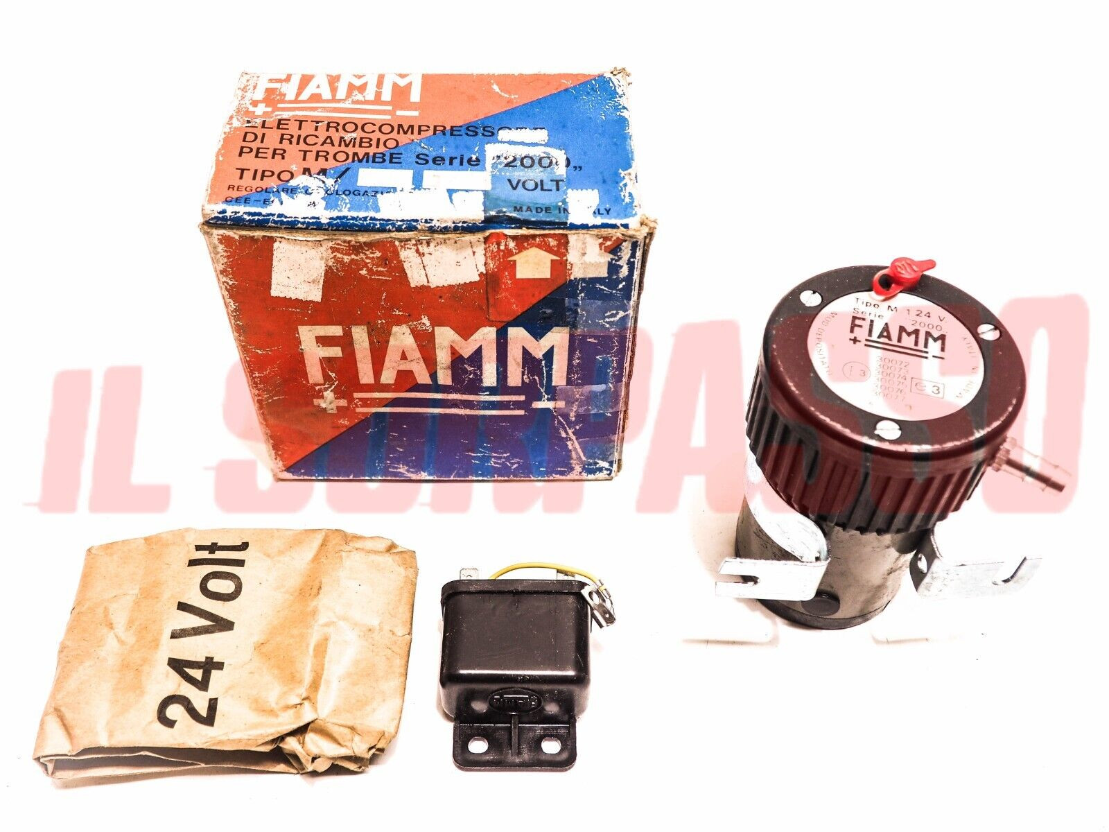 COMPRESSORE TROMBE + RELE' FIAMM AUTOCARRI X IVECO OM FIAT 642 682