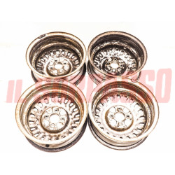 4 CERCHI RUOTA ALFA ROMEO ALFETTA + GIULIETTA ORIGINALI 5,5x14