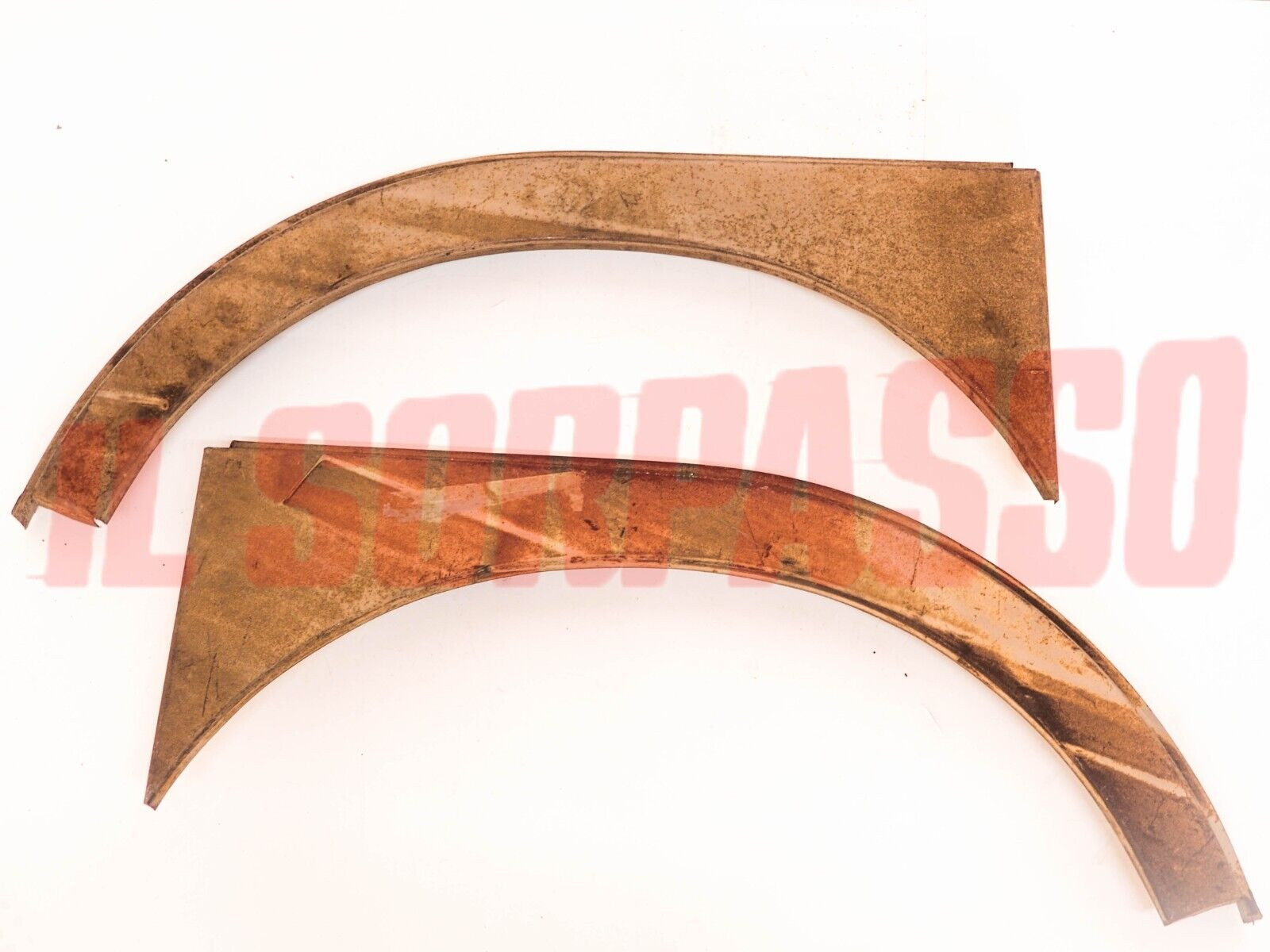 ARCO GIRO RUOTA PASSARUOTA DESTRO + SINISTRO FIAT 1100 T FURGONE ORIGINALI