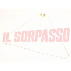 DEFLETTORE VETRO PORTA DESTRA + SINISTRA SENZA PERNI FIAT 238 - FURGONE ORIGINAL