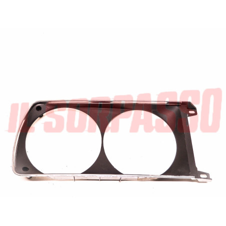 CORNICE CERCHIO FARO FANALE DESTRA FIAT 128 COUPE SL BORDO CROMATO ORIGINALE