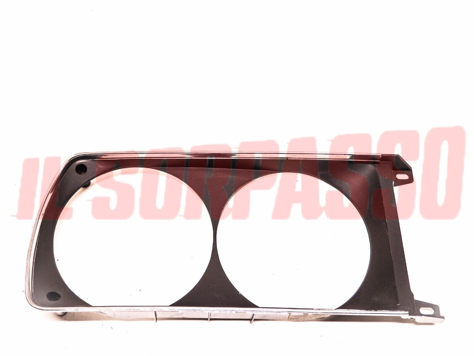 CORNICE CERCHIO FARO FANALE DESTRA FIAT 128 COUPE SL BORDO CROMATO ORIGINALE