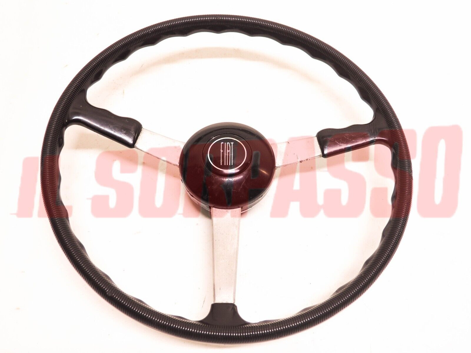 VOLANTE STERZO + PULSANTE CLACSON FIAT 1200 1500 COUPE - SPIDER ORIGINALE