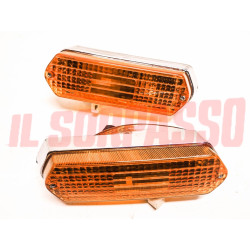 FANALINI ANTERIORI DESTRO SINISTRO ALFA ROMEO MONTREAL ORIGINALI CARELLO ARANCIO