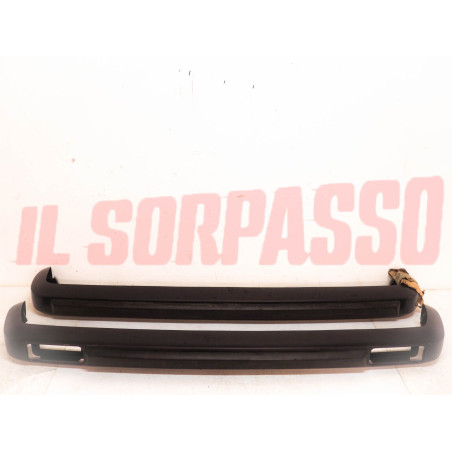 PARAURTI ANTERIORE + POSTERIORE NERO FIAT 128 3P 3 PORTE ORIGINALI