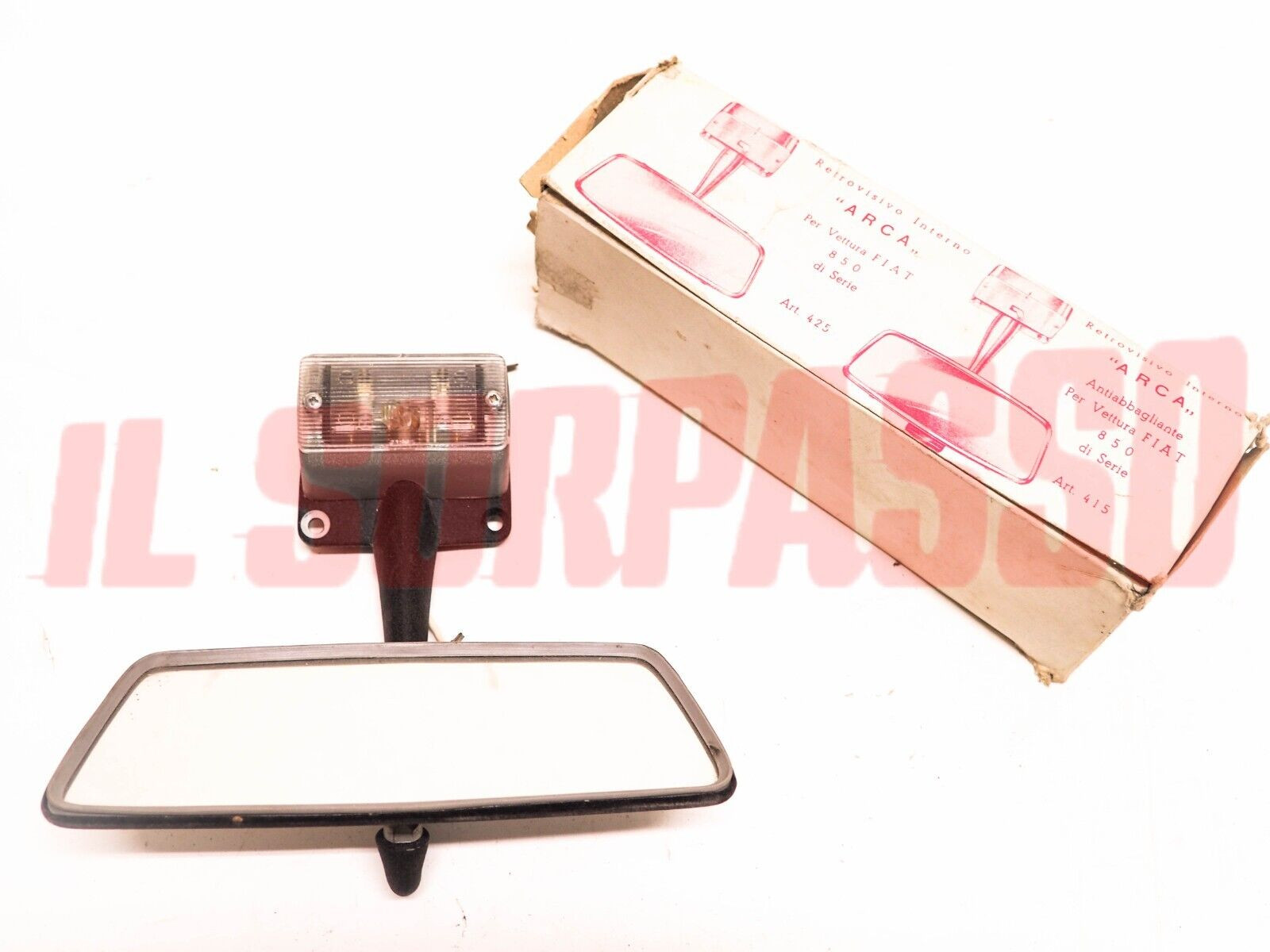 SPECCHIO RETROVISORE ACCESSORIO FIAT 850 BERLINA SPECIAL COUPE SPIDER SENZA LEVA