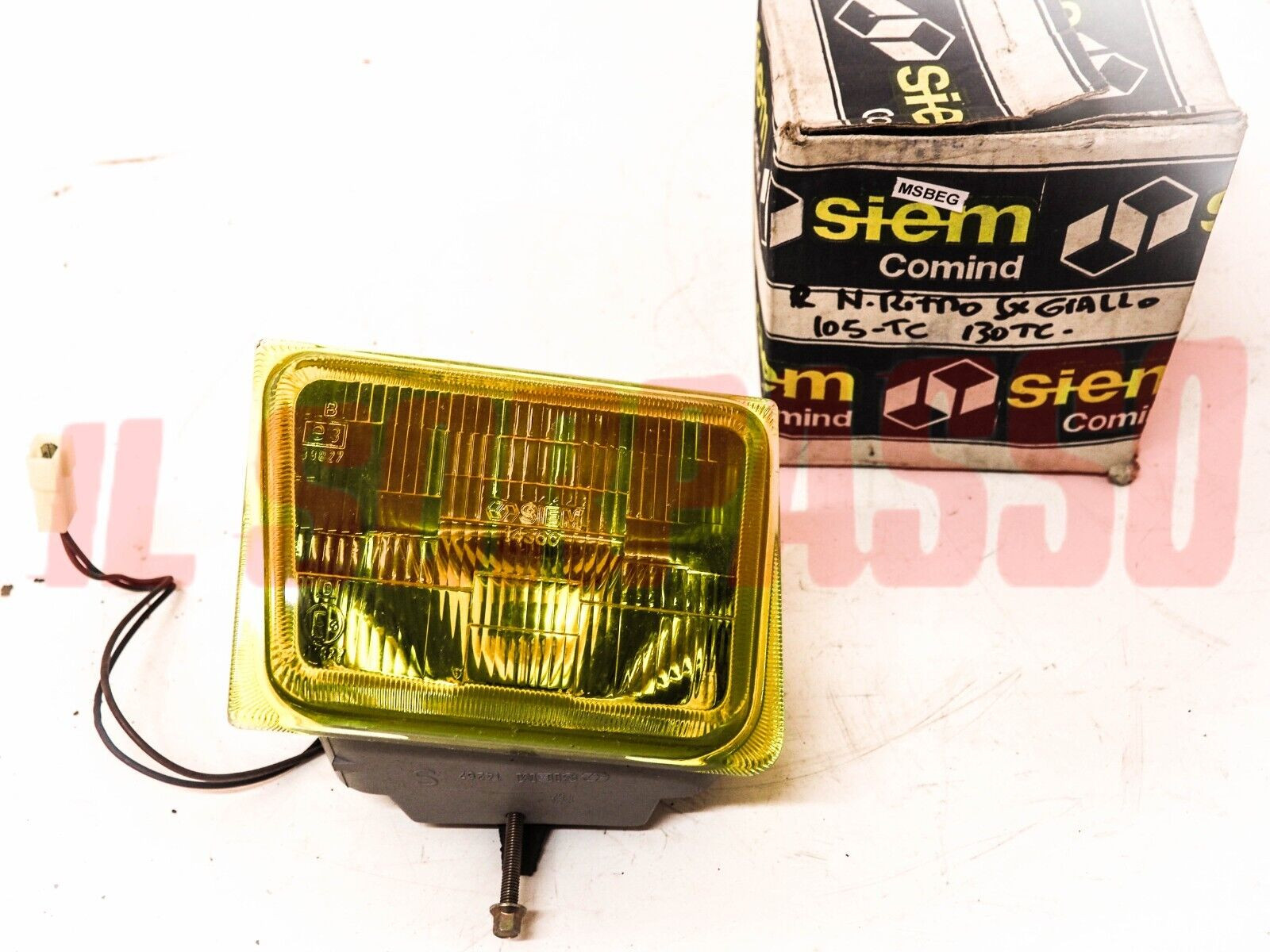 FARO FANALE GIALLO FENDINEBBIA SINISTRO SIEM FIAT RITMO 130 TC ABARTH ORIGINALE