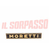 SCRITTA SIGLA FUORI SERIE MORETTI FIAT 126 127 ORIGINALE