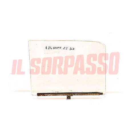 VETRO SCENDENTE PORTA DESTRA FIAT 124 COUPE SPORT 2 3 SERIE ORIGINALE