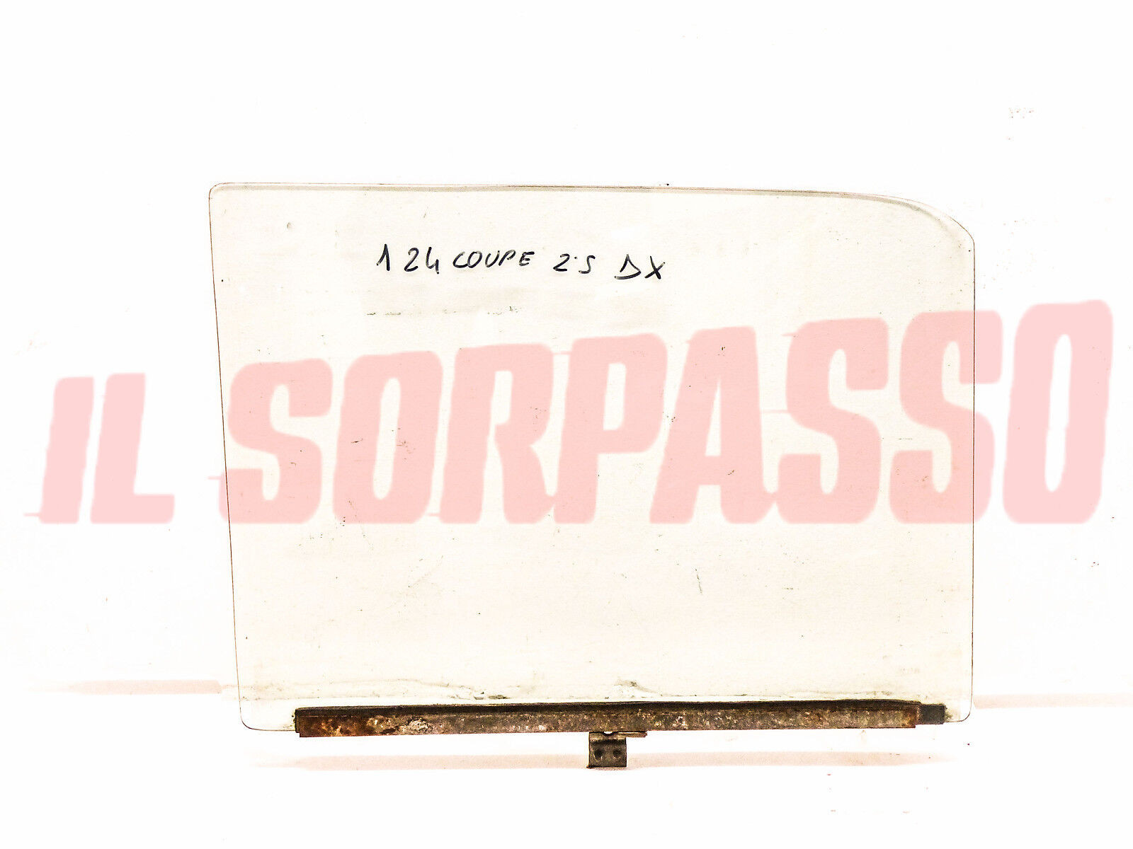 VETRO SCENDENTE PORTA DESTRA FIAT 124 COUPE SPORT 2 3 SERIE ORIGINALE