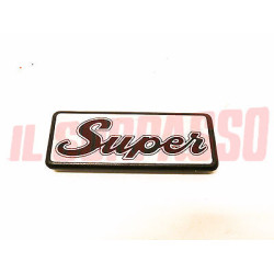 SCRITTA SIGLA MASCHERINA ANTERIORE GRIGLIA FIAT 127 SUPER ORIGINALE